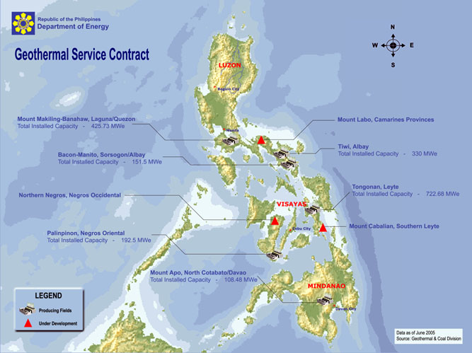 Geothermal Sites - National Geothermal Association Of The Philippines